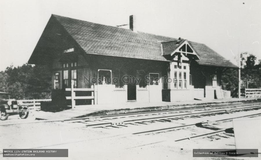 Postcard: Coldbrook, Massachusetts Station